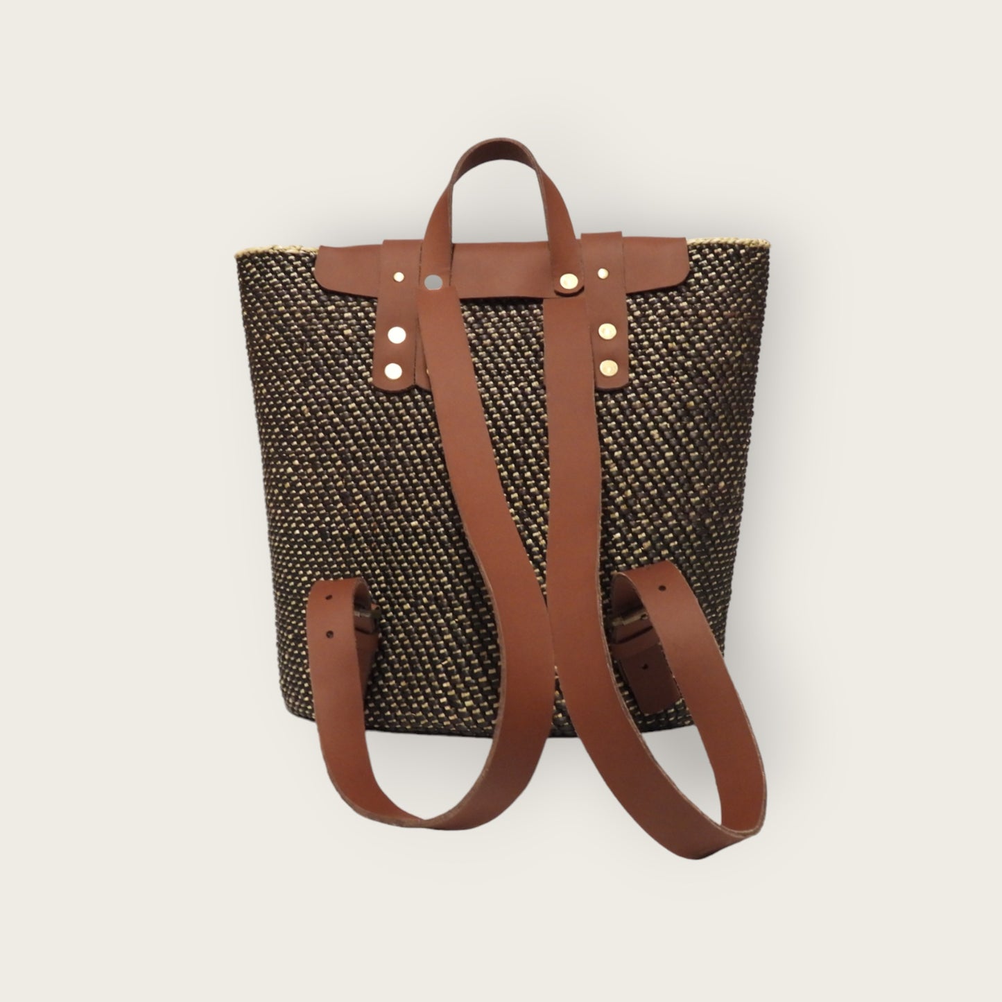 MGONGONI Backpack Flap - Black&Natural