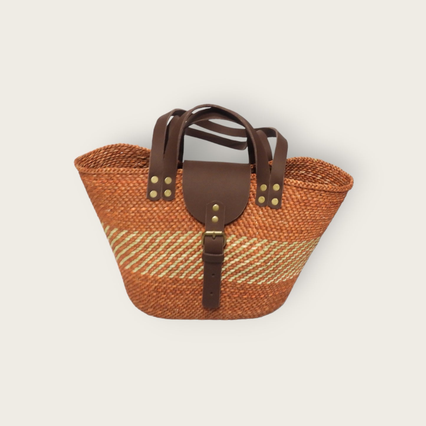 BEBA Tote Bag - Nyagala Rust & Natural
