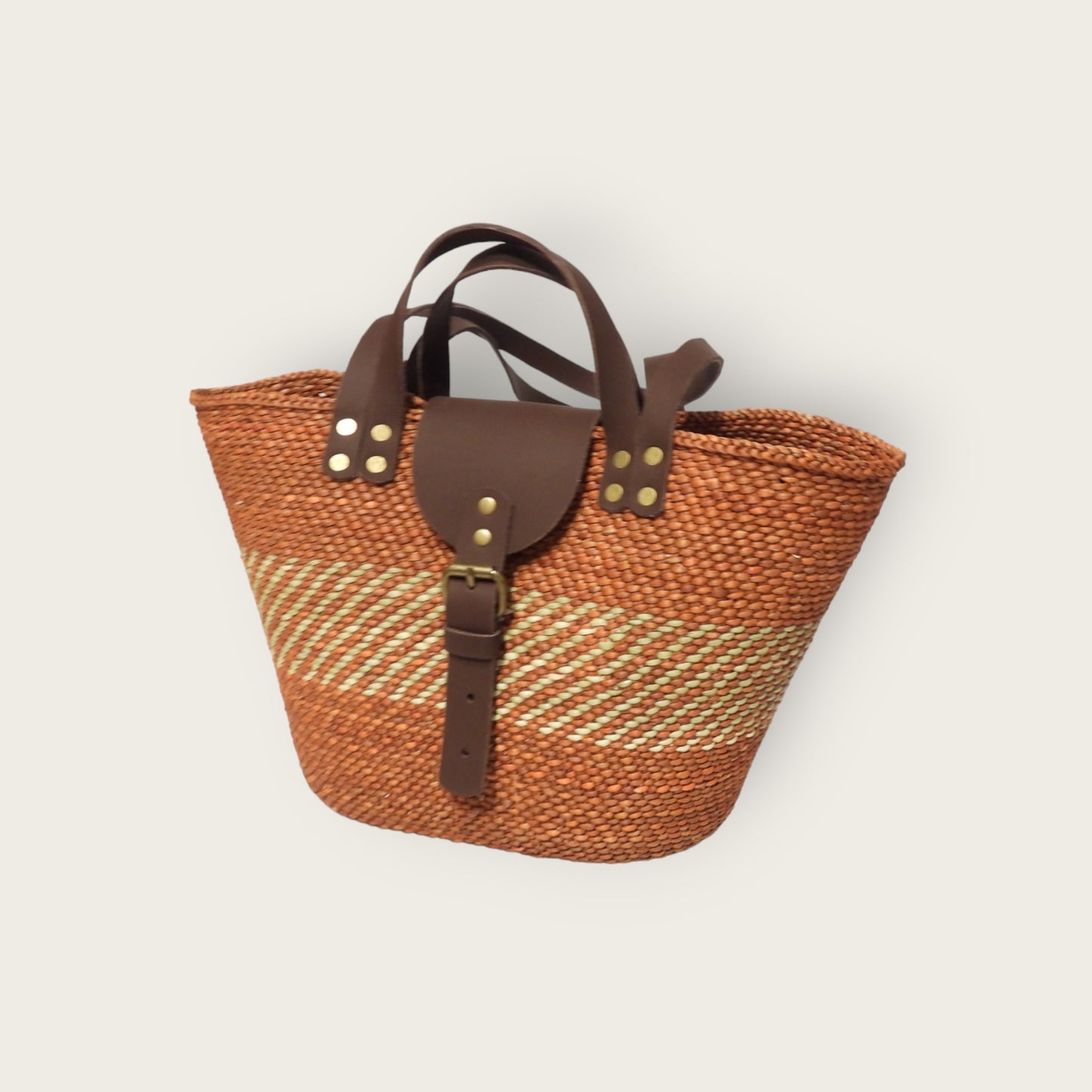BEBA Tote Bag - Nyagala Rust & Natural
