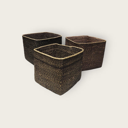 PEMBE Basket - Black&Natural