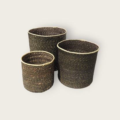 IRINGA Basket - Black&Natural