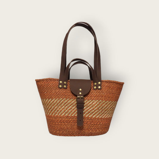 BEBA Tote Bag - Nyagala Rust & Natural